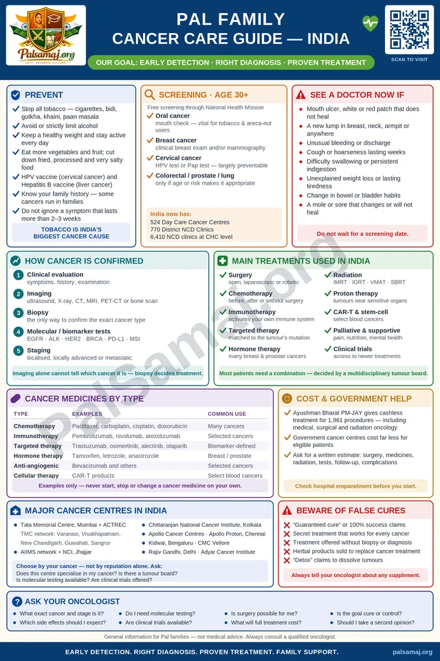 PAL Family Cancer Care Guide — India poster