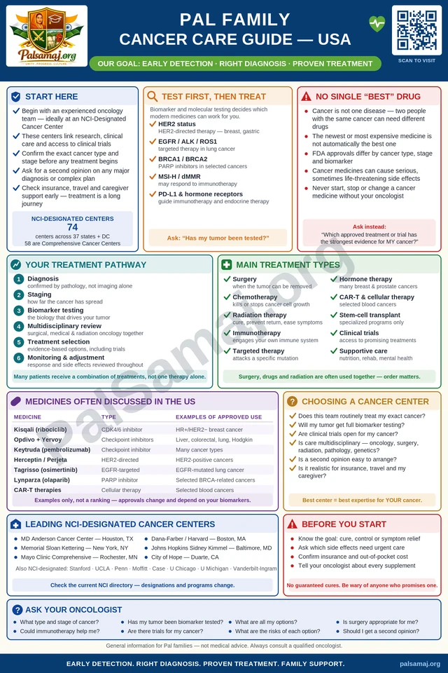 PAL Family Cancer Care Guide — USA poster
